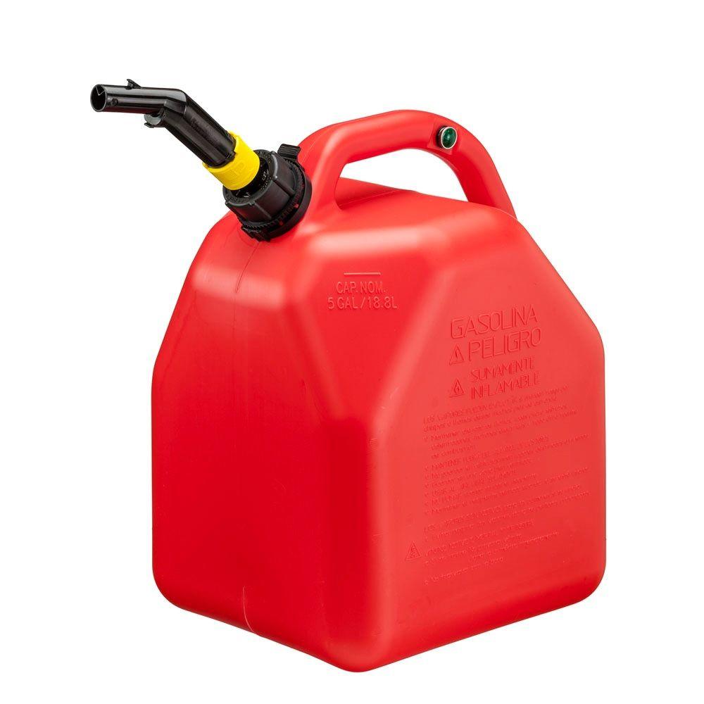 an ugly plastic gas can